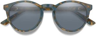 Smith Westward 54mm ChromaPop Polarized Round Sunglasses in Flint/Tarmac Tortoise /Slate at Nordstrom