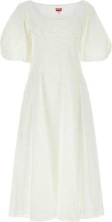 Kenzo White Broderie Anglaise Dress