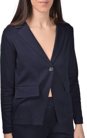 Gran Sasso Black Giacchina Tailored Cotton V-Neck Jacket