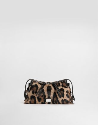 Dolce & Gabbana Leopard-print Vittoria Handbag - Woman Shoulder And Crossbody Bags Animal Print Onesize