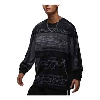 Nike Jordan Air Jordan MVP Graphic Sweatshirt Asia Sizing Black Grey FV7240-010