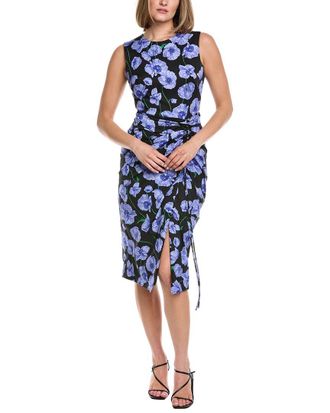 Carolina Herrera Floral Midi Dress