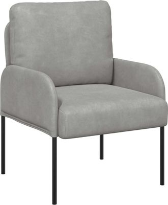vidaXL Sof&aacute;s Con Coj&iacute;n 55cm Gris Claro Madera Contrachapada Vidaxl