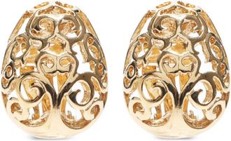 Saint Laurent 1990s dome clip-on earrings - women - Gold Plated - One Size