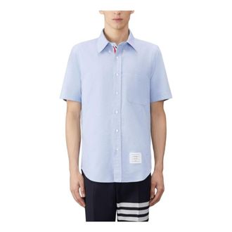 Thom Browne Short Sleeve Shirt Blue MWS239E-F0313-480