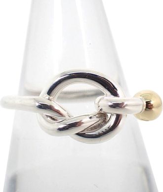 Tiffany & Co. Yellow Gold (18K) Sterling Silver 925 Band Ring (Pre-Owned)