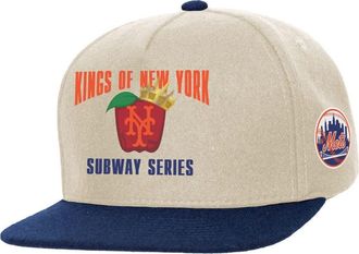 Mitchell & Ness Cream New York Mets Subway Series Matchup Pro Pinch Snapback at Nordstrom