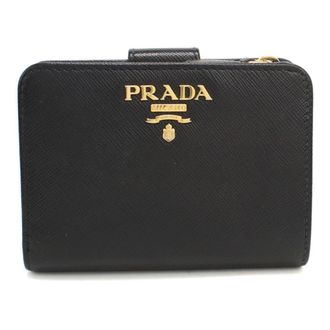 Prada Black Leather Wallet (Bi-Fold) (Pre-Owned)