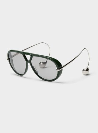 Bottega Veneta Osservatorio curved temples sunglasses