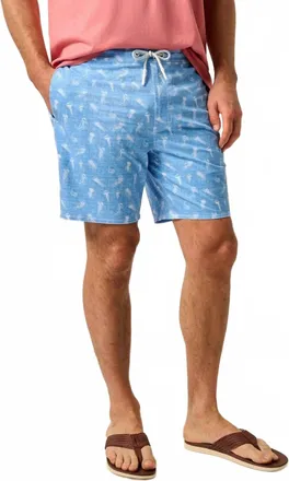 Johnnie-O Open Ocean Swim Trunk In Seychelles