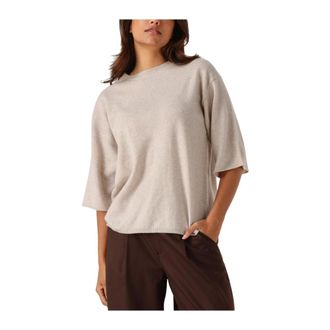 Knit-ted Dames, Truien, Beige, Maat: M Wol