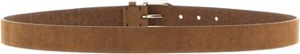 Brunello Cucinelli Mens Brown Bull Skin Regular Belt