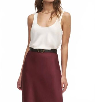 Favorite Daughter Clean Cut Tank Top In Ivory