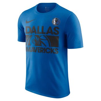 Nike Dallas Mavericks Courtside Nike Mens NBA T-Shirt in Blue | HQ0589-480