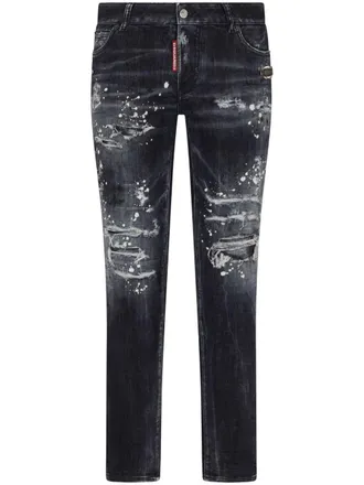 Dsquared2 Cropped jeans - Zwart