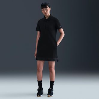 Nike Womens Golf Polo Dress in Black | IF8522-010