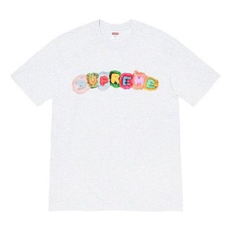 SUPREME Week 7 Pillows Tee Logo Short Sleeve Unisex Gray SUP-FW19-718