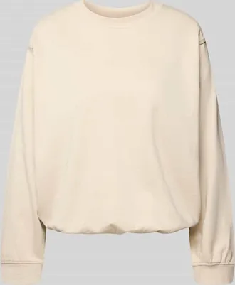 Freequent Sweatshirt mit Rundhalsausschnitt Modell Saida in Sand, Gr&ouml;&szlig;e XXL