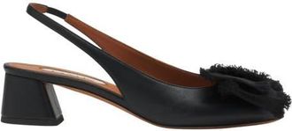 Lanvin LEATHER HEELED SLINGBACK BALLERINA in Black at Nordstrom, Size 36 Eu