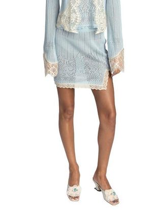 Anna Sui Lingerie Lace Knits Skirt in Sky Blue at Nordstrom, Size X-Small