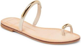 Dolce Vita Wink Slide Sandal in Bone Leather at Nordstrom, Size 8.5
