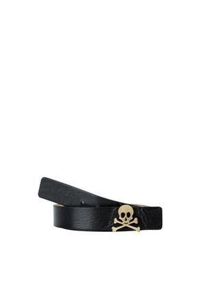 Scalpers Reversible Slim Ninon Belt in Khakiblack at Nordstrom, Size X-Small