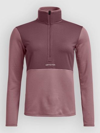 Ortovox Light Zip Neck Chaqueta Polar rosado