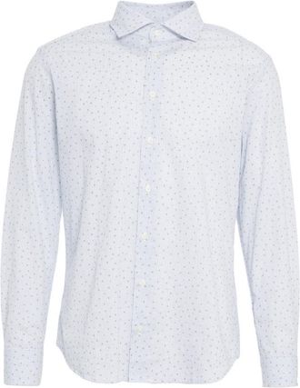 Bastoncino Long Sleeve Shirt With Subtle Motif And Classic Collar