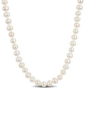 Delmar 6-7mm Cultured Freshwater Pearl Necklace in White at Nordstrom Rack