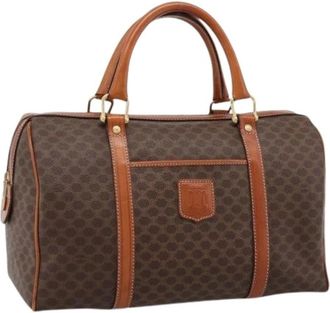 Celine Pre-owned Vintage Macadam Hand Bag - Dames - Vintage Handtas - Bruin - ONE Size - Leer - Vintage