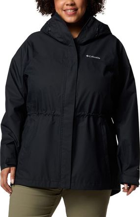 Columbia Hikebound II Long Waterproof Jacket in Black at Nordstrom, Size 1X
