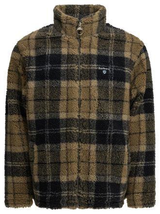 Barbour fleecejack met tartanfleece