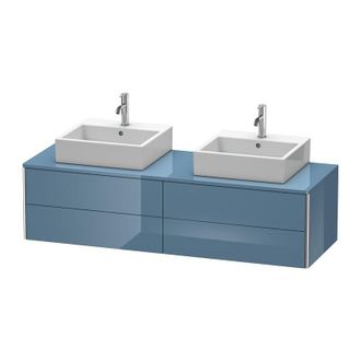 Duravit Mueble De Pared Duravit Xsquare 160,0 X 54,8 Cm, 4 Cajones, Caj&oacute;n Superior Con Corte De Sif&oacute;n Y Delantal, Color (frente/cuerpo): Laca De Alto Brillo S