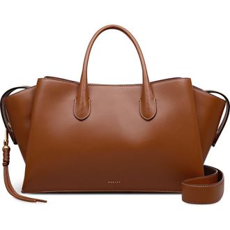 Radley London The Romilly Large Ziptop Satchel Bag in Cognac at Nordstrom