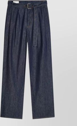 Dries Van Noten wide leg jeans trousers self tie belt
