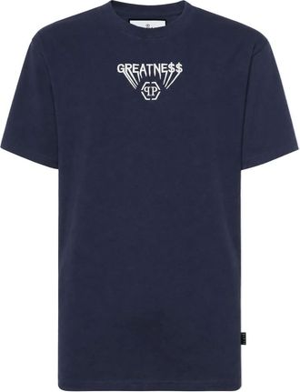 Philipp Plein T-shirt Girocollo Greatness - - Tops - Uomo - Blu - L