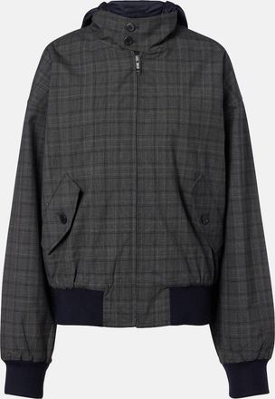 Prada Giacca in lana vergine a quadri