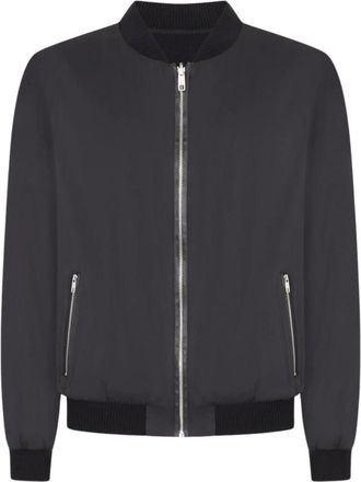 Dolce & Gabbana Heren, Jassen, Zwart, Maat: XS Zijde