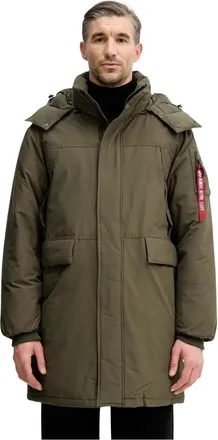 Alpha Industries Uomo, Cappotti, Verde, XL, new