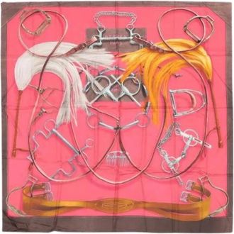Herm&egrave;s Pre-owned Carre 140 Zijden Sjaal - Dames - Vintage Accessoires - Veelkleurig - ONE Size - Vintage