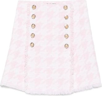 Balmain Minigonna in tweed - Rosa