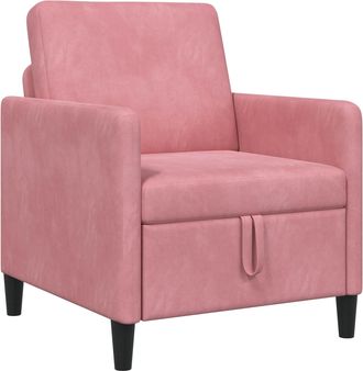 vidaXL Sof&aacute; Con Almacenamiento Rosa 72 X 78 X 87 Cm Poli&eacute;ster Vidaxl