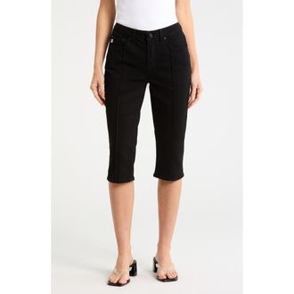 Seven 7 Pintuck Skimmer Jeans in Black at Nordstrom Rack, Size 12