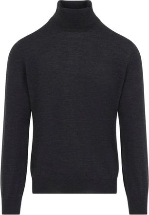 Brunello Cucinelli Dolcevita in lana vergine e cashmere - - Knitwear - Uomo - Grigio - L