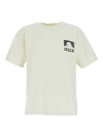 Rhude T-shirt met logoprint - Beige