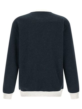 Brunello Cucinelli Mens Blue Cotton Sweatshirt Clothing