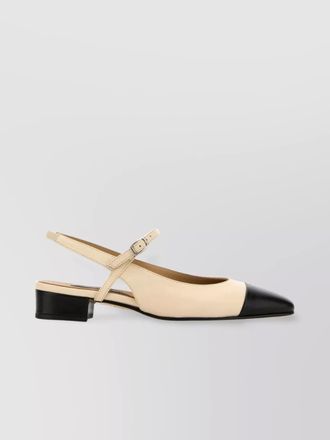 Carel leather sling back pumps
