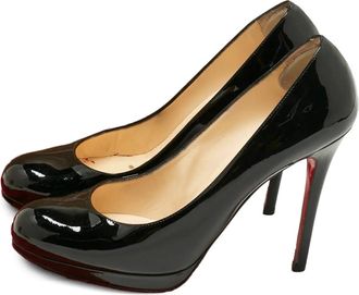 Christian Louboutin simple patent-leather pumps 11.5 cm - Black