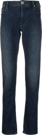 Emporio Armani low-rise skinny jeans - men - Cotton/Spandex/Elastane/Polyester/Wool - 34 - Blue