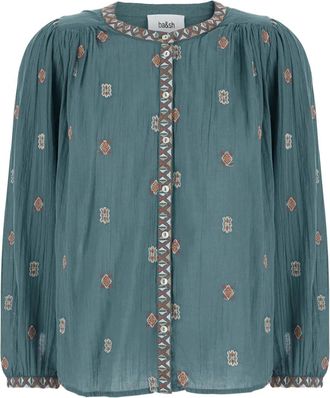 BA&SH Blusa Daphne con ricamo